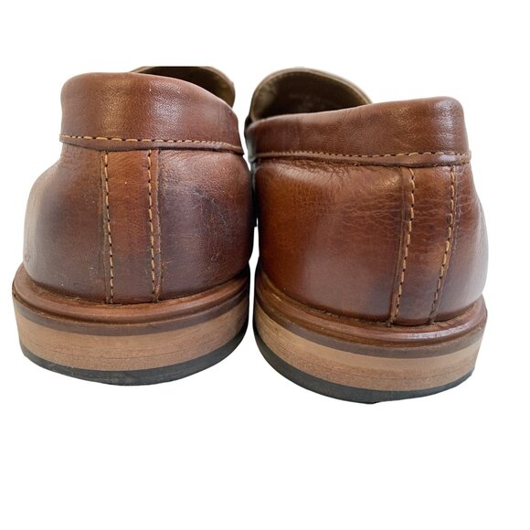 Mens Walk London Brown Leather Loafers Tassels Size 10 GUC Slip On main image 6